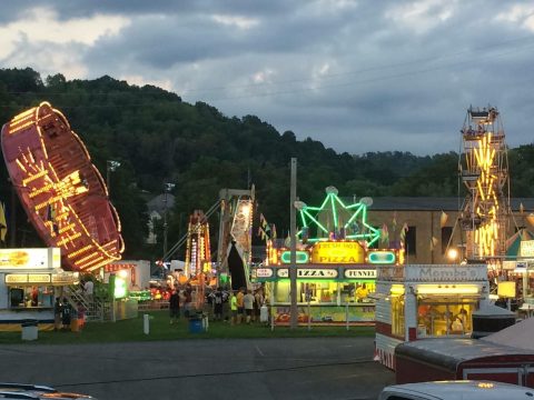 fair rides and carnival food