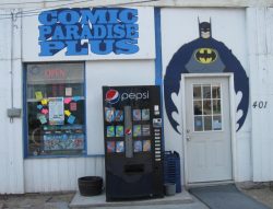 comic book store front