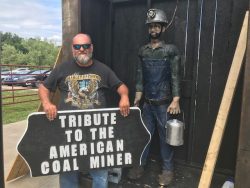 coal miner sculpture