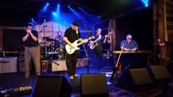 male blues band on stage