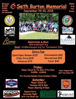 disc golf tournament flyer