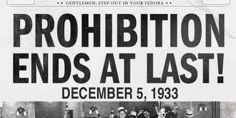 Newspaper headline from 1933
