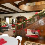 Victorian home decorated for Christmas