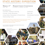 poster promoting a history expo