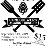 black and white flyer for craft beer event