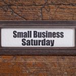 sign reading Small Business Saturday