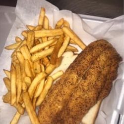 fish filet with French fries