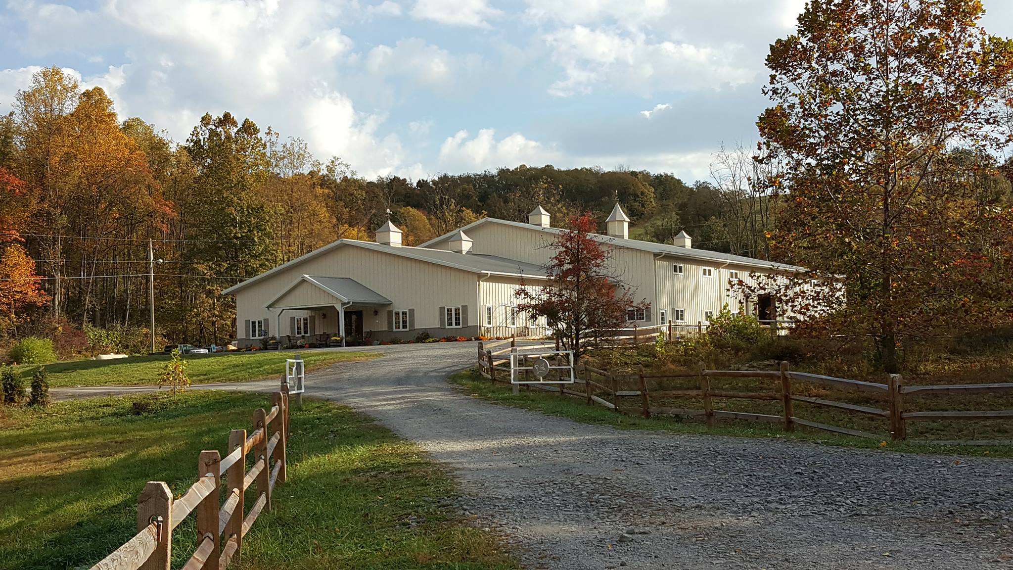 large horse barn