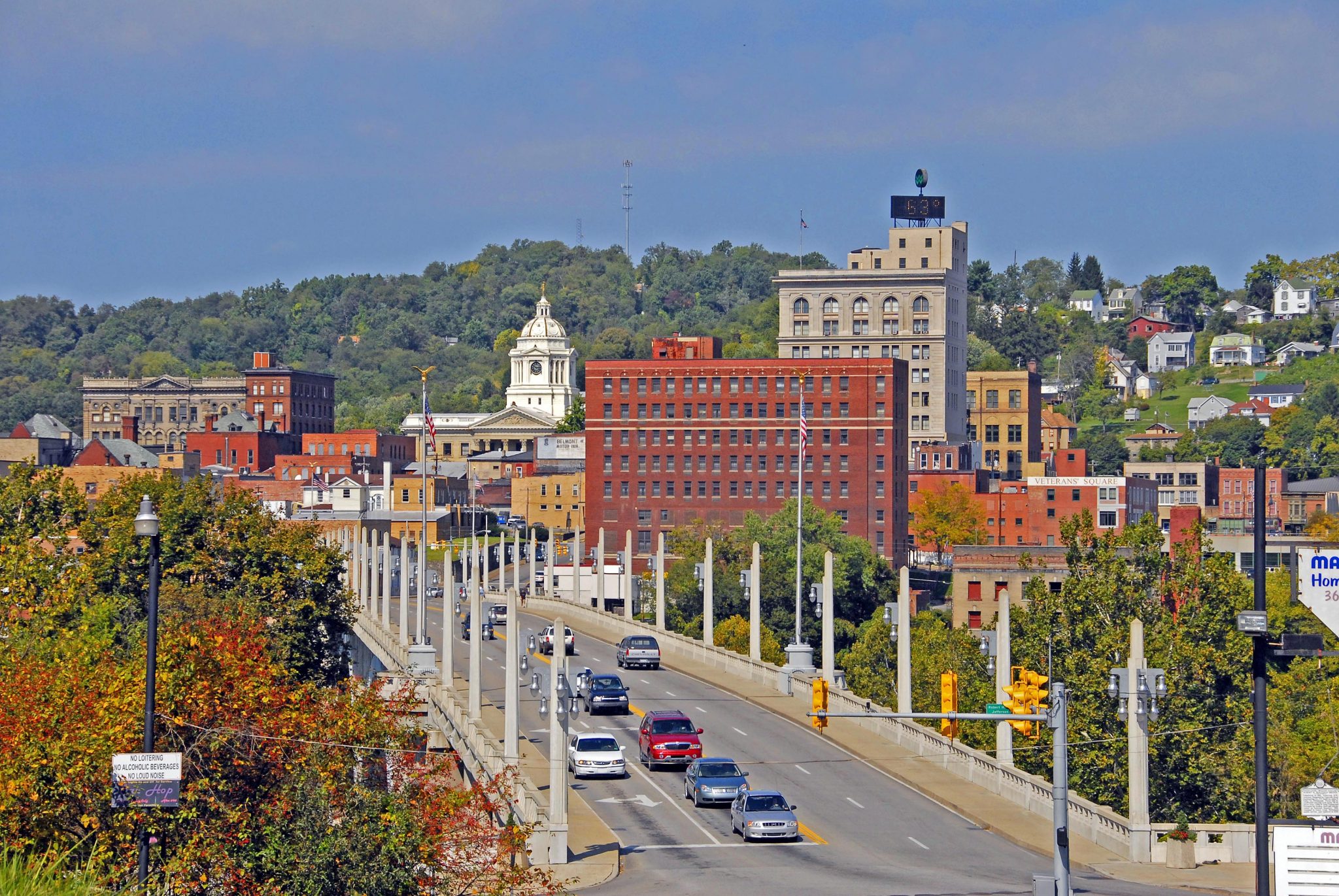 The Million Dollar Bridge spans the Monongahela River : Marion County CVB