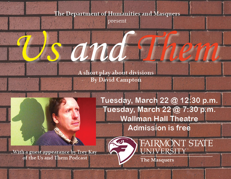 poster for a play taking place at Fairmont State University