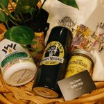 CBD products in a gift basket