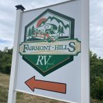 directional sign for an rv park