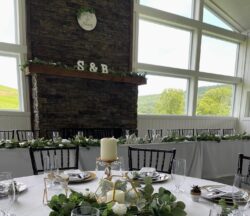 large luxury barn set up for a wedding
