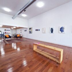 interior photo of an art gallery