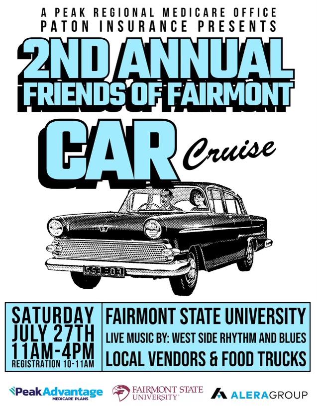 Photo of flyer for the 2nd annual Friends of Fairmont Car Show.